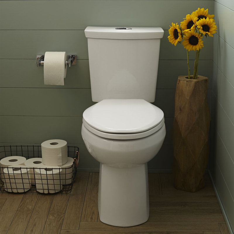 American Standard H2Option DualFlush Elongated TwoPiece Toilet (Seat